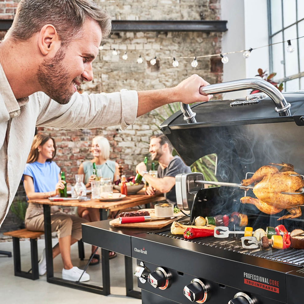 BARBECUE A GAZ SUR CHARIOT CHAR-BROIL PROFESSIONAL CORE B3 – Image 3