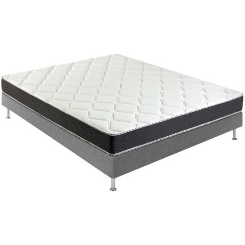 LOT MATELAS+SOMMIER TAPISSIER 160X200CM BULTEX IC1684016020000