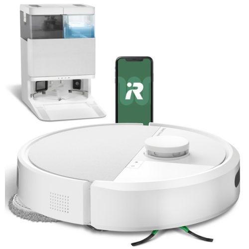 ASPIRATEUR ROBOT LAVEUR CONNECTE IROBOT ROOMBA PLUS 405+AWD BLANC