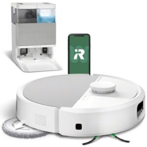 ASPIRATEUR ROBOT LAVEUR CONNECTE IROBOT ROOMBA PLUS 505+AWD BLANC