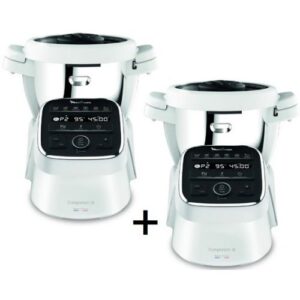 LOT DE 2 ROBOTS CUISEURS 3L MOULINEX YY5369FG
