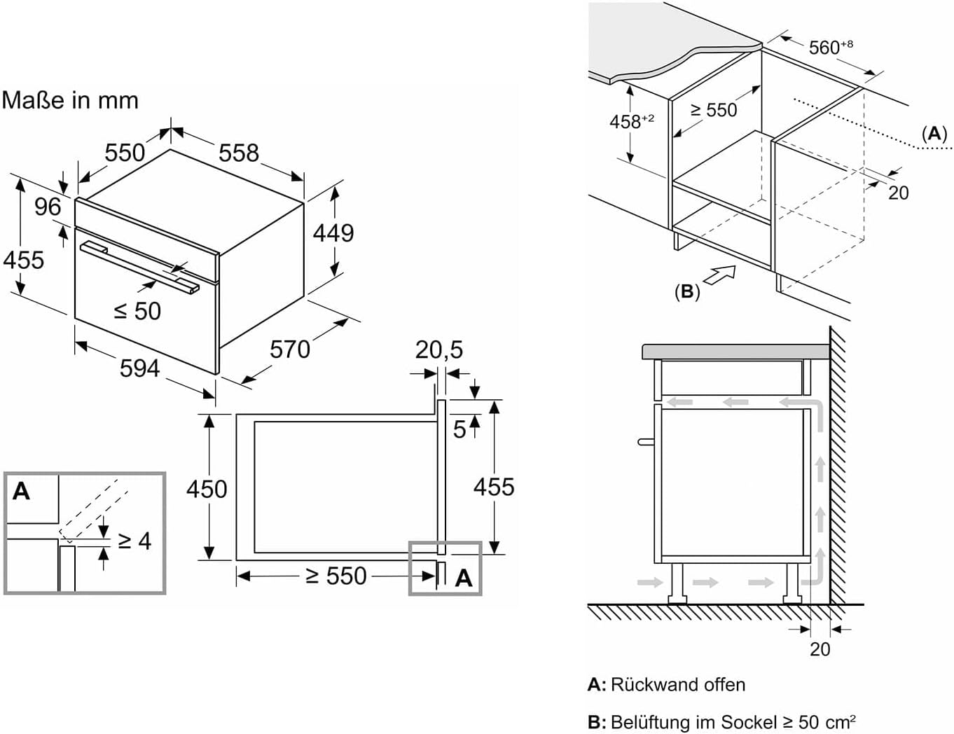 MICRO-ONDES COMBINE ENCASTRABLE SIEMENS CM585AGS1 – Image 2