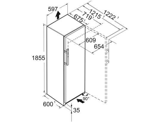 CONGELATEUR ARMOIRE WIFI 185,5CM LIEBHERR FND525I – Image 2